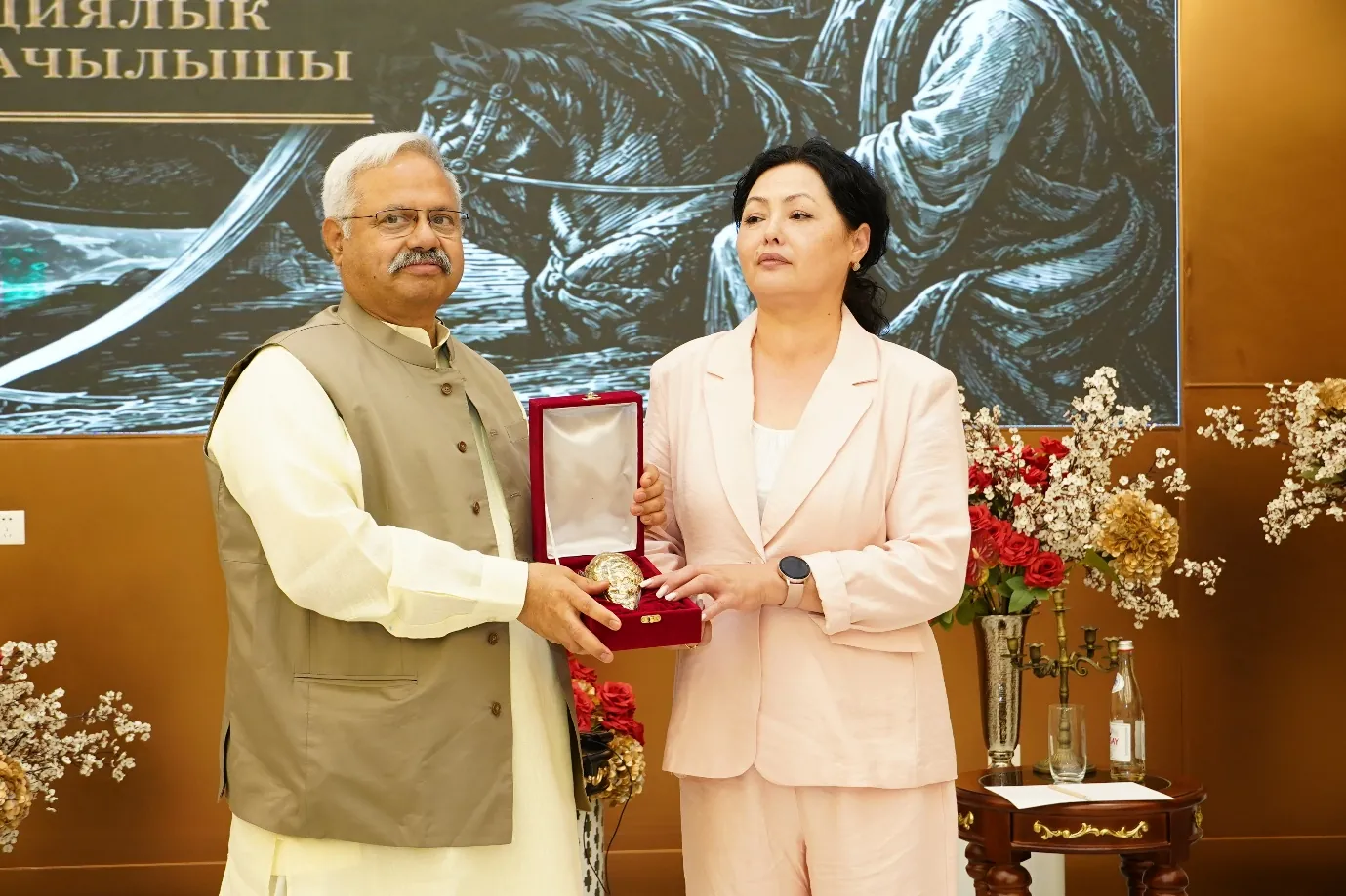 Honouring Professor Nazira Ali Kyzy, President of the National Academy "Manas"